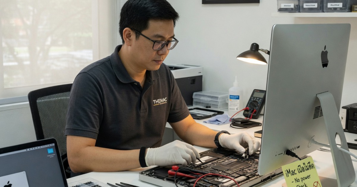 ซ่อม iMac เปิดไม่ติด วิธีแก้ปัญหาและบริการซ่อมใกล้บ้าน