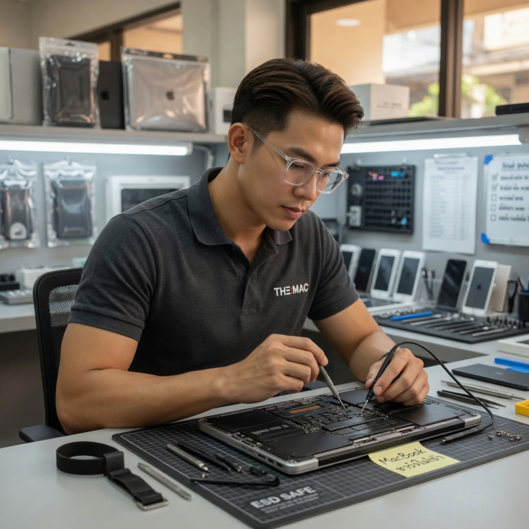 แก้ปัญหา MacBook ชาร์จไม่เข้า วิธีวิเคราะห์สาเหตุและซ่อม 2569